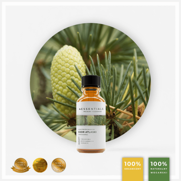Olejek eteryczny ORGANICZNY Cedrowy z Cedru Atlaskiego (Cedrus Atlantica)