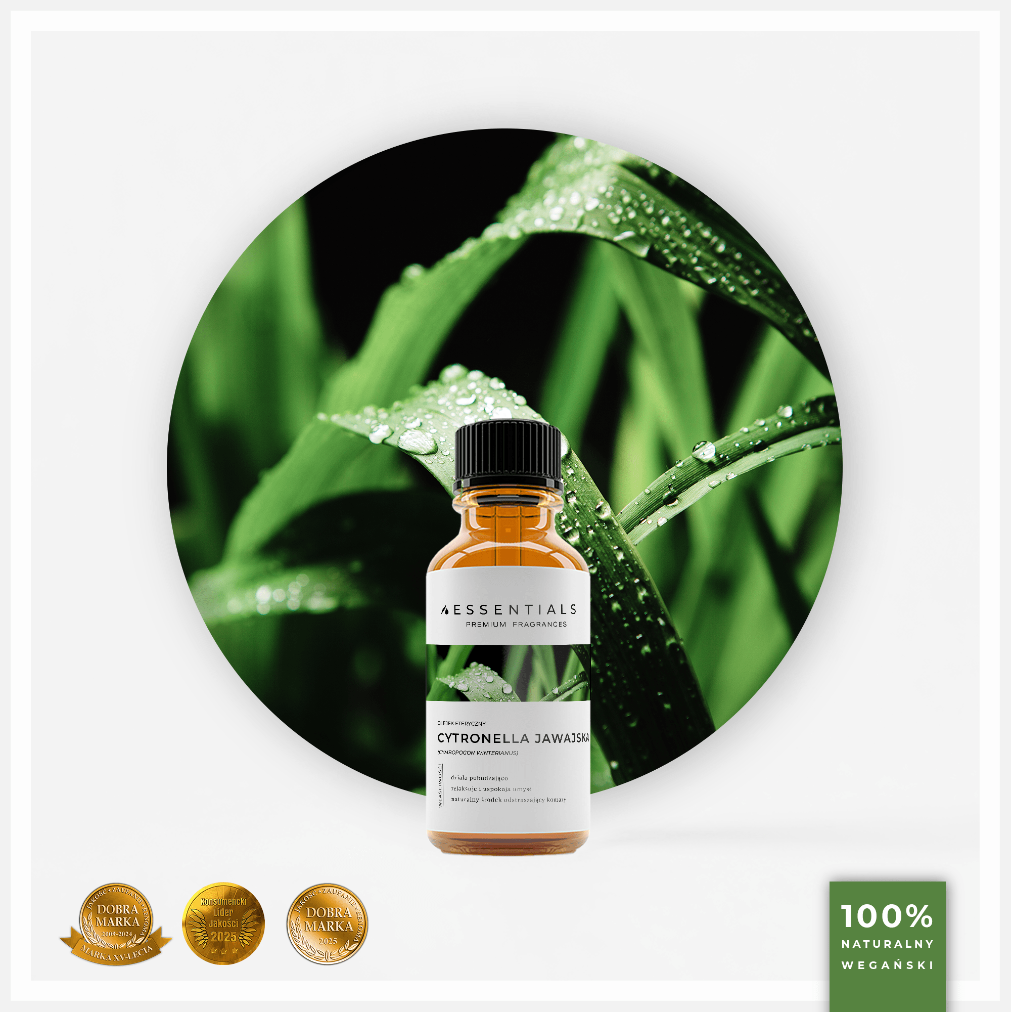 Olejek eteryczny Cytronelowy Jawajski (Cymbopogon Winterianus)