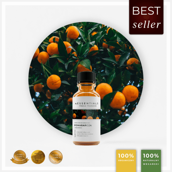 Olejek eteryczny ORGANICZNY Pomarańczowy (Citrus Sinensis)
