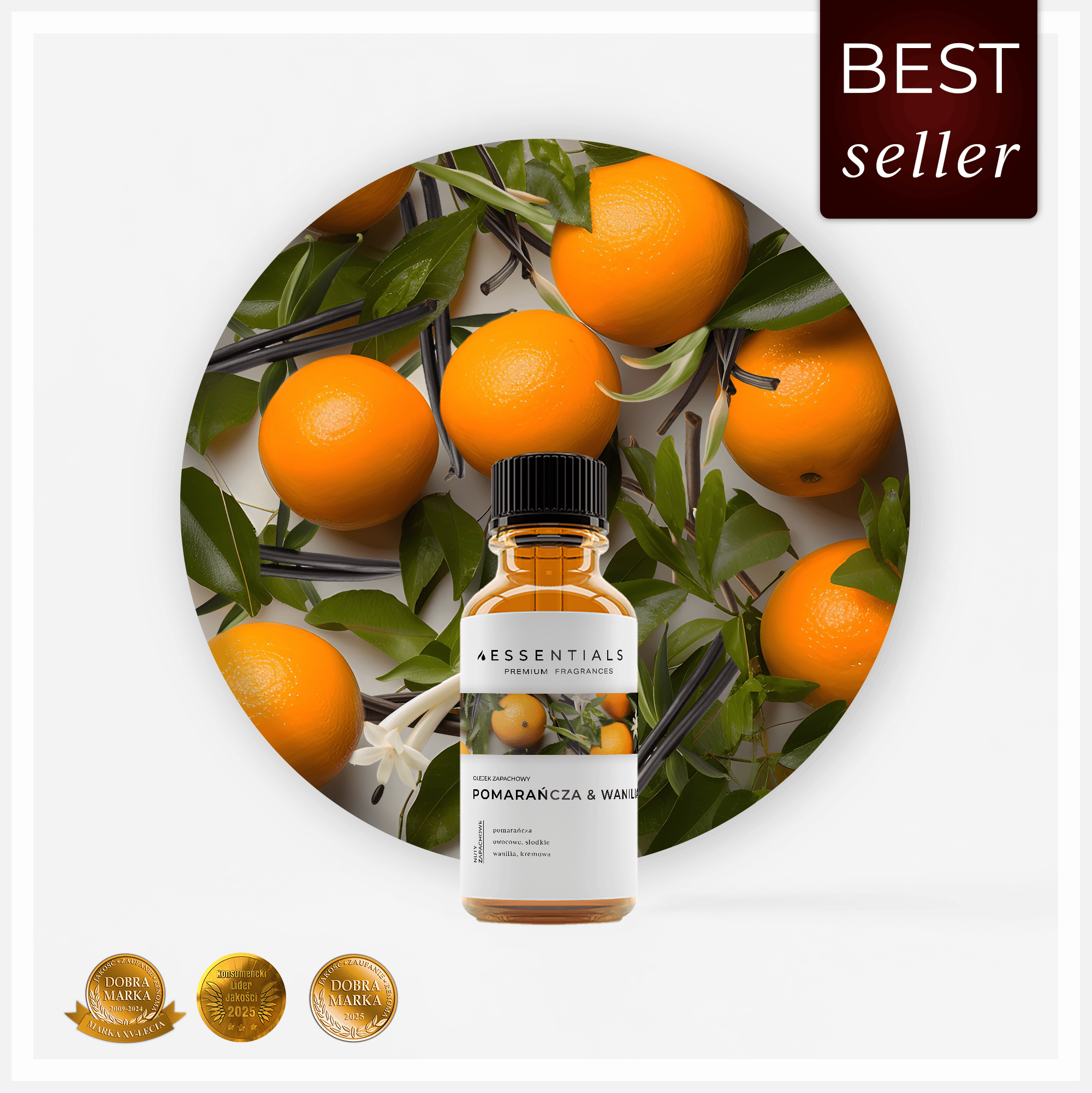 Olejek zapachowy Pomarańcza & Wanilia