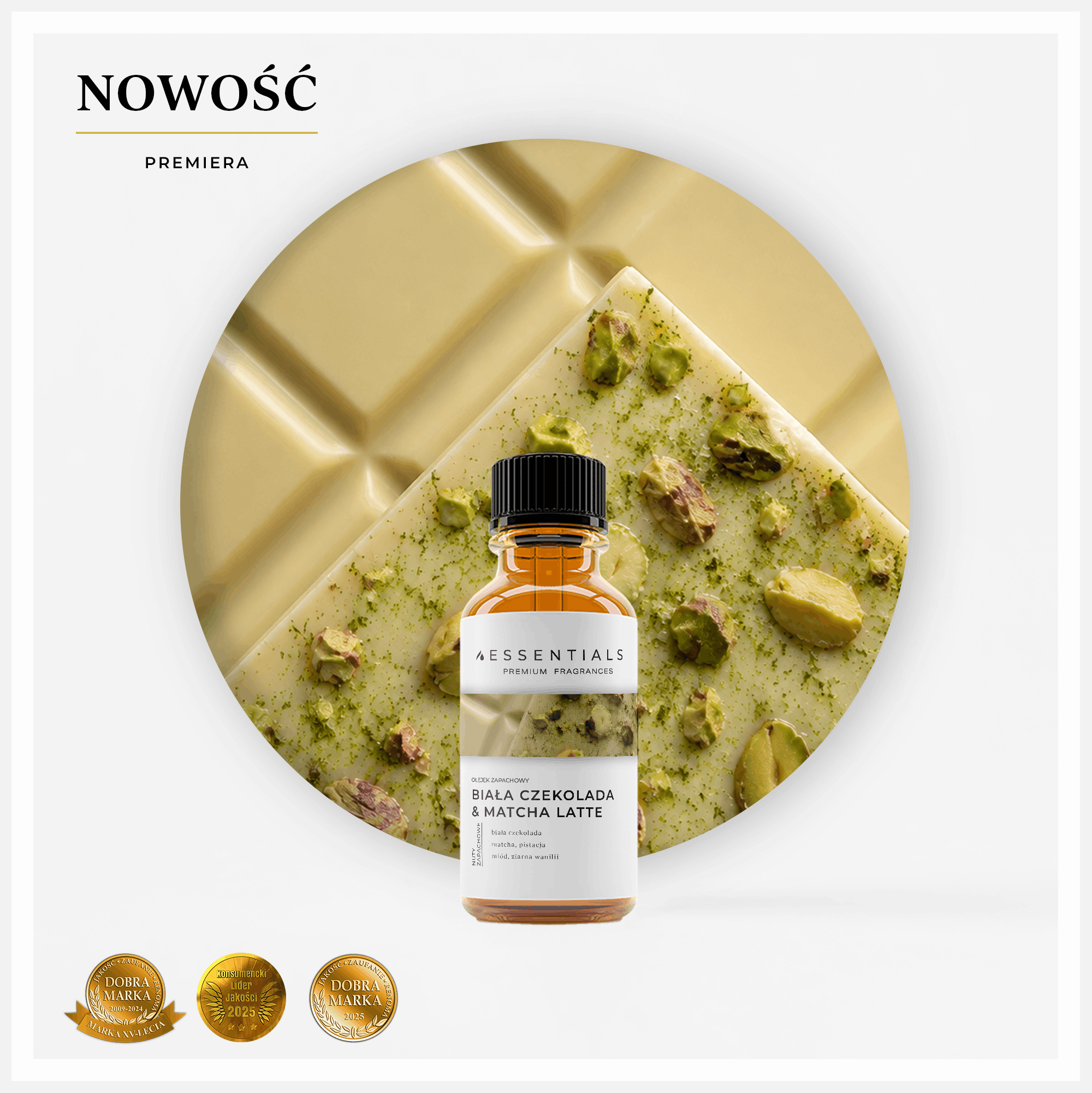Olejek zapachowy Biała Czekolada & Matcha Latte